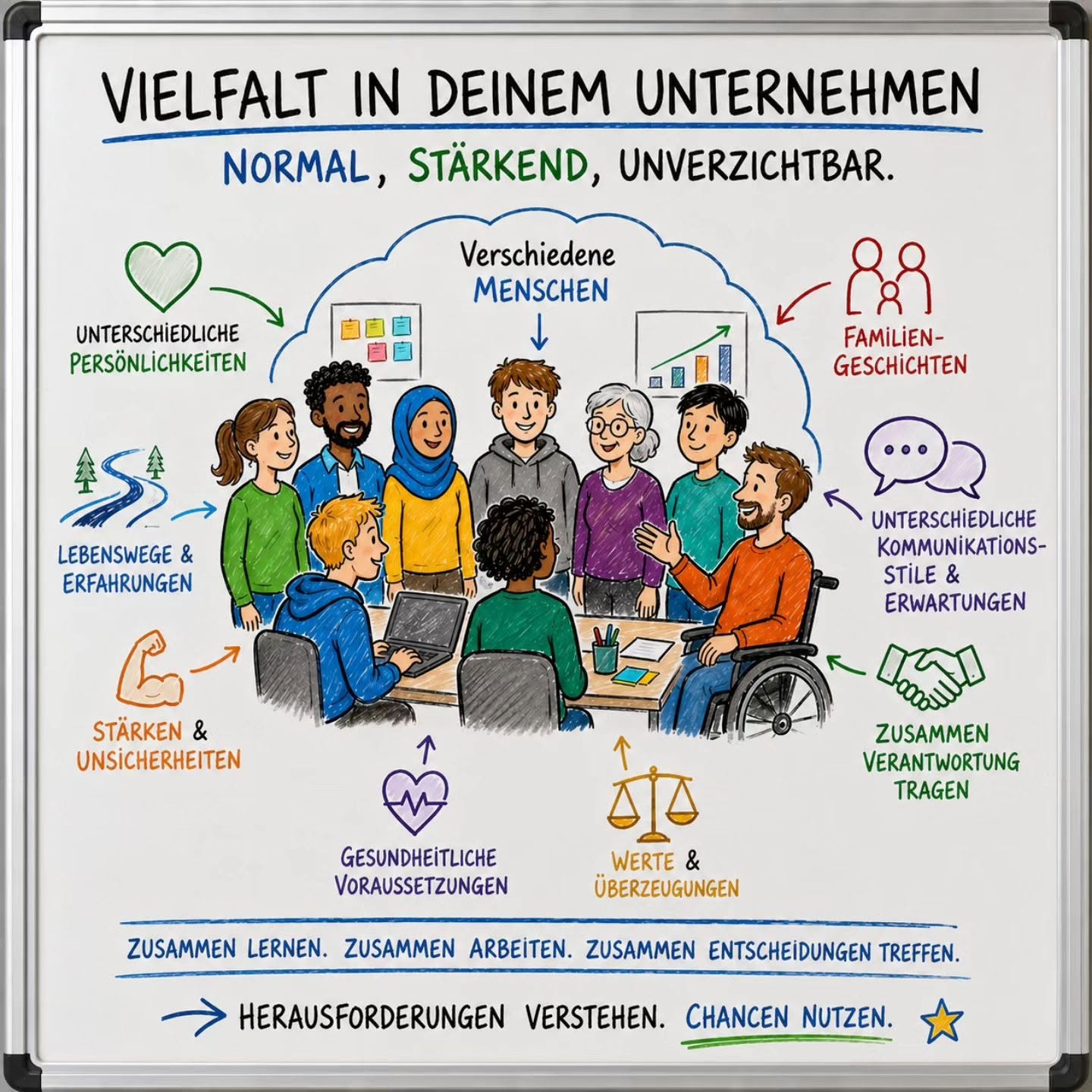 Vielfalt im deinem Unternehmen ist nicht die Ausnahme, sondern der Normalzustand.