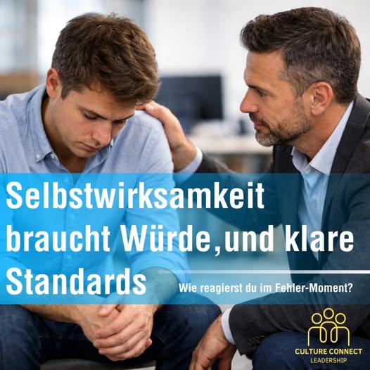 Selbstwirksamkeit brauch Würde, und klare Standards