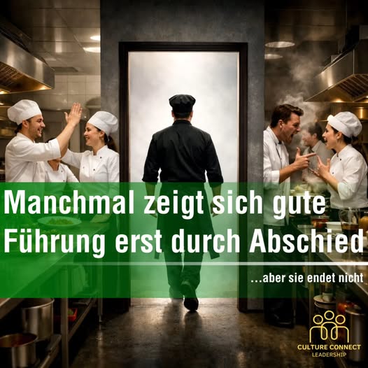 Manchmal zeigt sich gute Führung erst durch Abschied... aber sie endet nicht!
