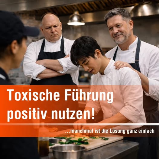 Toxische Führung positiv nutzen!  ...manchmal ist die Lösung ganz einfach