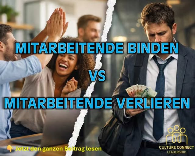 Mitarbeitende binden vs. Mitarbeitende verlieren
